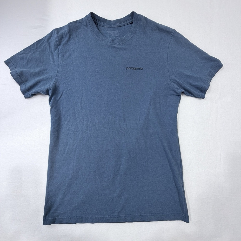 Patagonia Men's Blue Line Logo Badge Responsibili-Tee Short Sleeve Sz M Gorpcore